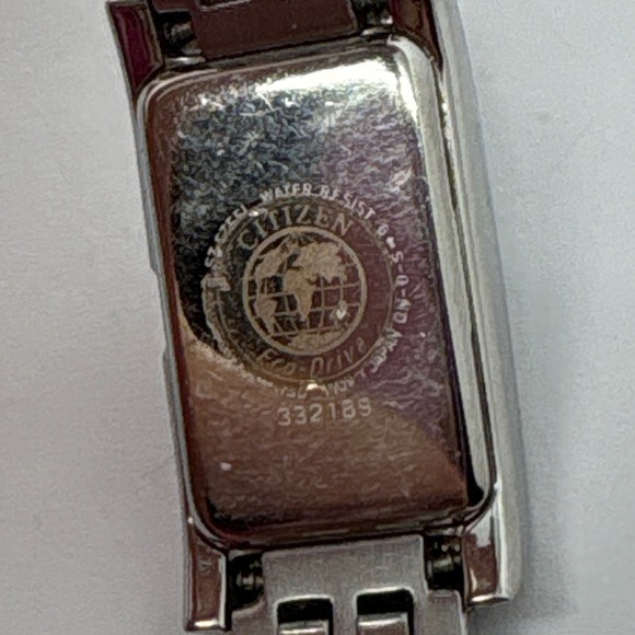 Citizen Eco-Drive Women\'s Silver Tone Crystal‎ Accent Watch Untested Battery main image 7